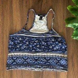 Forever 21 boho crop tank small